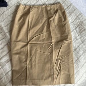 LaFayette 148 New York Sandalwood Wool Skirt NWT SZ 2